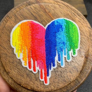Pride Patch, Gay Pride, Love is Love Patch, Iron on, Sew On, Rainbow DIY Embroidery, Embroidered Applique, June Pride