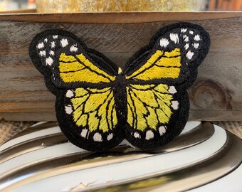 Butterfly Patch Iron on or Sew on Accessory for Clothing and Bags DIY