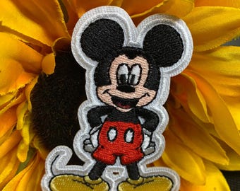Mickey Mouse patch, iron on patch, embroidered patch, applique, patch for jacket, patch for backpack, disney inspired