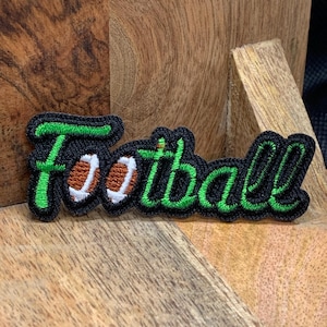 Football Patch, Iron on Patch, Embroidered DIY Iron-on/Sew-on, applique, crafts, jacket, mask, clothing, DIY, motif