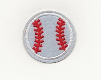 Baseball patch, Baseball Iron On, Appliqué, Clothing Patches, Backpack, Jean Decor, 2inch round