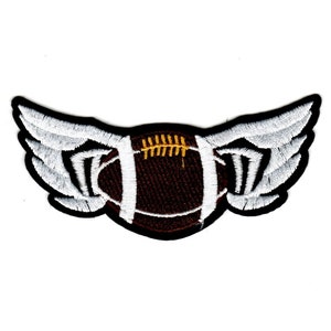 Football Patch,  Iron on Patch Wing Patch Embroidered DIY Iron-on/Sew-on, applique, crafts, jacket, mask, clothing, DIY, motif