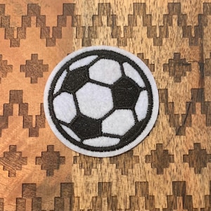 Soccer patch, iron on patch, embroidered patch, applique, Sew on patch, crafts, jacket, mask, clothing, DIY, Soccer Player patches, ball