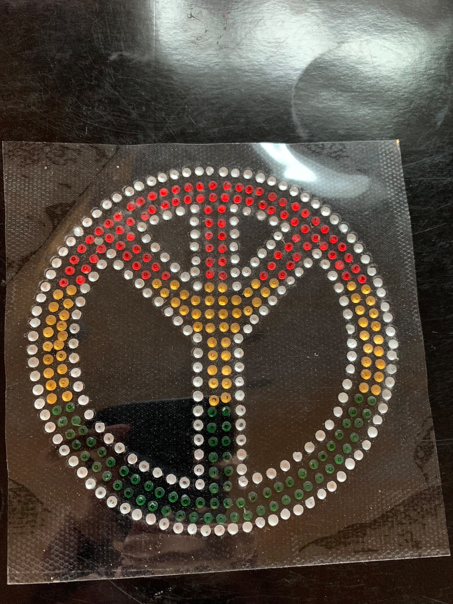 Communication Sign Rinstone Peace Sign Rhinestone Iron on Heat Transfer MOTIF Applique Hotfix - Etsy