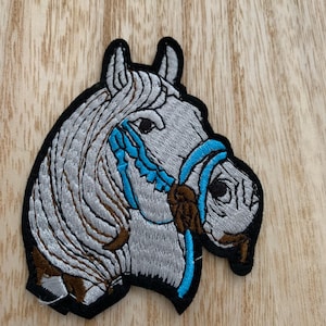 Horse Patch, Horse Iron On Patch, Embroidered Accessory for Clothing, Bags, and More Iron on or sew it on