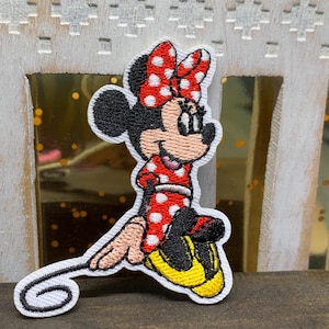 Minnie Mouse patch, iron on patch, embroidered patch, applique, patch for jacket, patch for backpack, disney inspired
