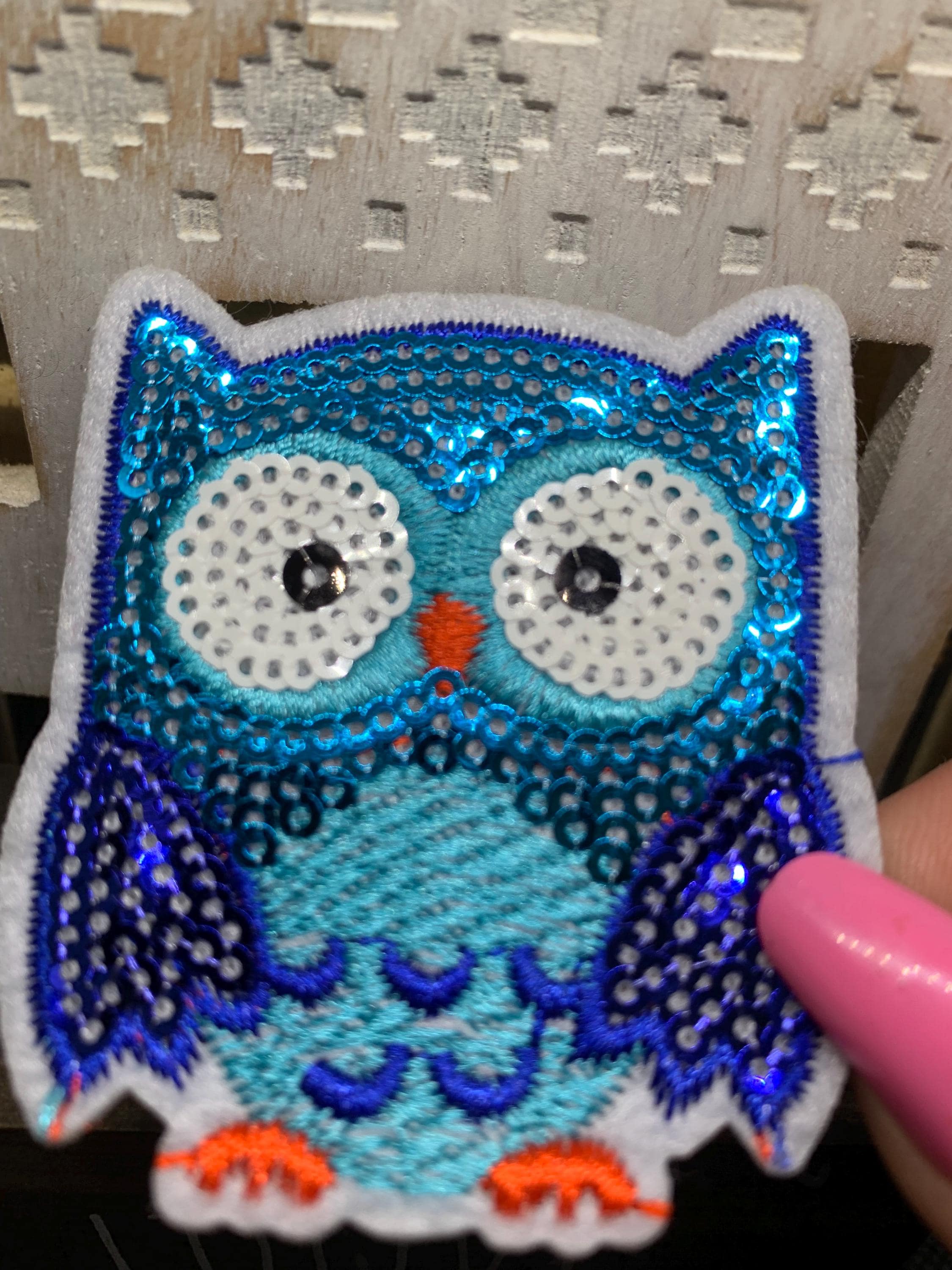 Owl patch, Owl Bird Patch, Iron On Patch Embroidered DIY Iron-on, Sew-on, crafts, jacket, clothing, 