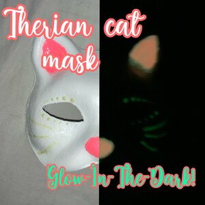 Therian Pink Cat Mask . Therian Gear. Cosplay Cat Mask . Fursuit Mask .  High Quality Therian Mask. - Therian mask - shop - magdalinen