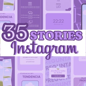 Pack 35 Templates for Instagram Stories / Instagram Templates / Editable Instagram Stories / Canva Instagram Stories / Instagram Stories