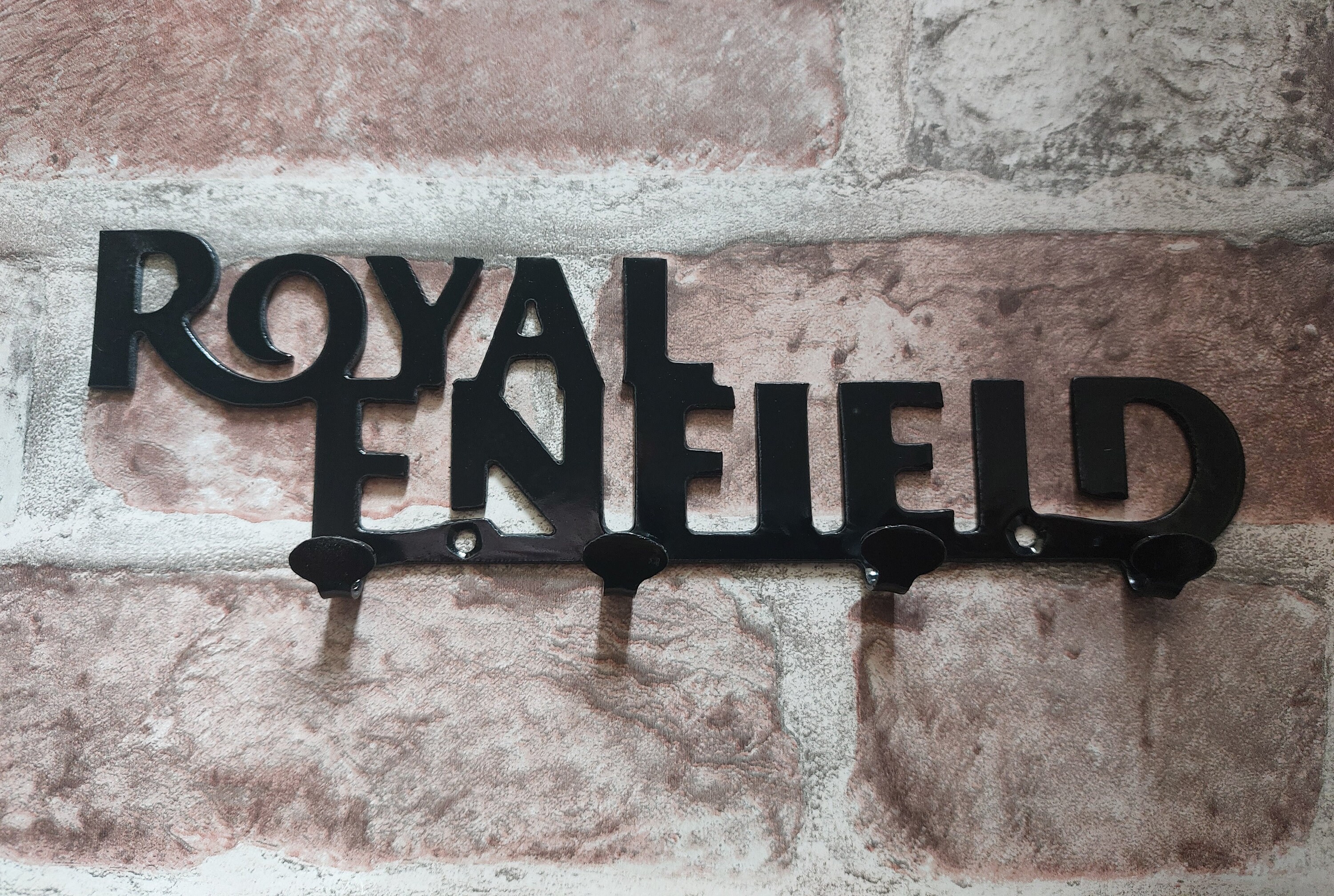 "Grumpy Royal Enfield Owner Lives Here" Metal Sign - High Grade, Weatherproof, UK Made, Fun Garage Decor