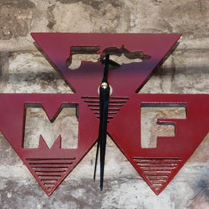 Massey Ferguson logo clock