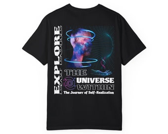 Erforsche das Universum im Inneren, Universum T-Shirt, Weltraum, Meditation Shirt, Meditation Geschenke, Zen Shirt, Bewusstsein, Höheres Selbst