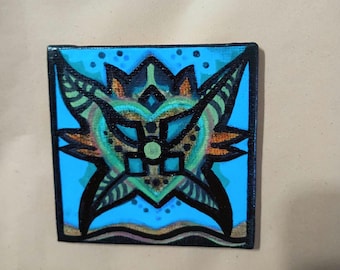 EarthEater 3x3 original painting