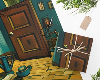 Van Gogh Inspired Wrapping Paper