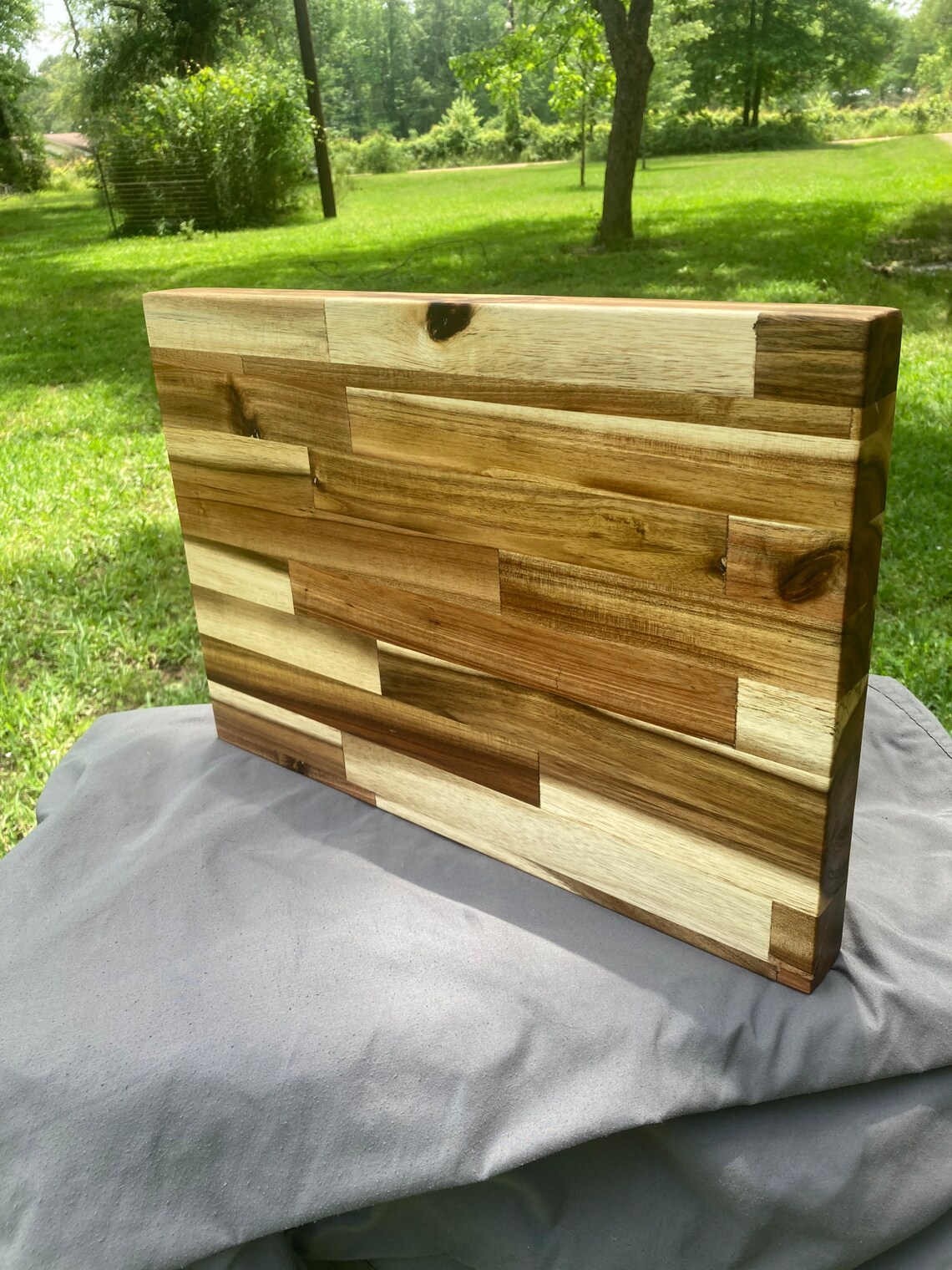 Butchers Block Cutting Board 18 X 12.5 X 1.5 in Hand Made in Louisiana