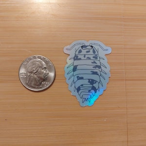 Holographic "Dairy Cow" Isopod sticker.