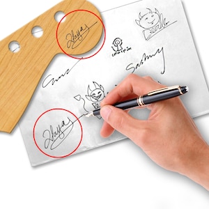 Custom Headstock Waterslide Decals (Signature / Hand Written)