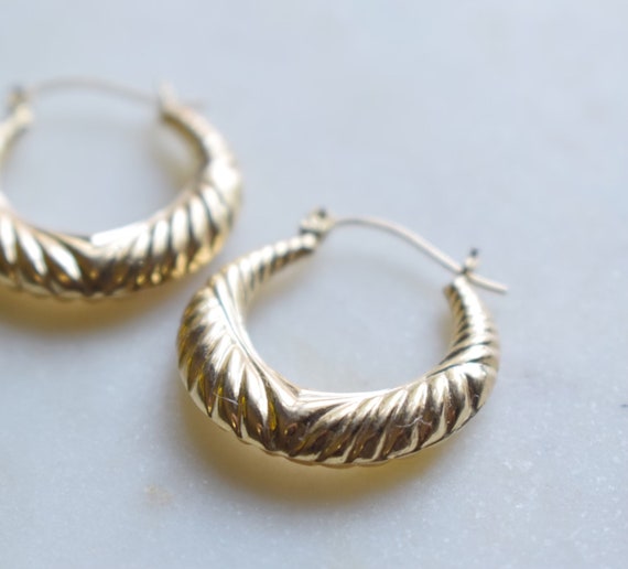 14K Gold Earrings - image 1