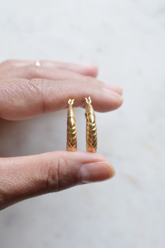 14K Gold Earrings - image 4