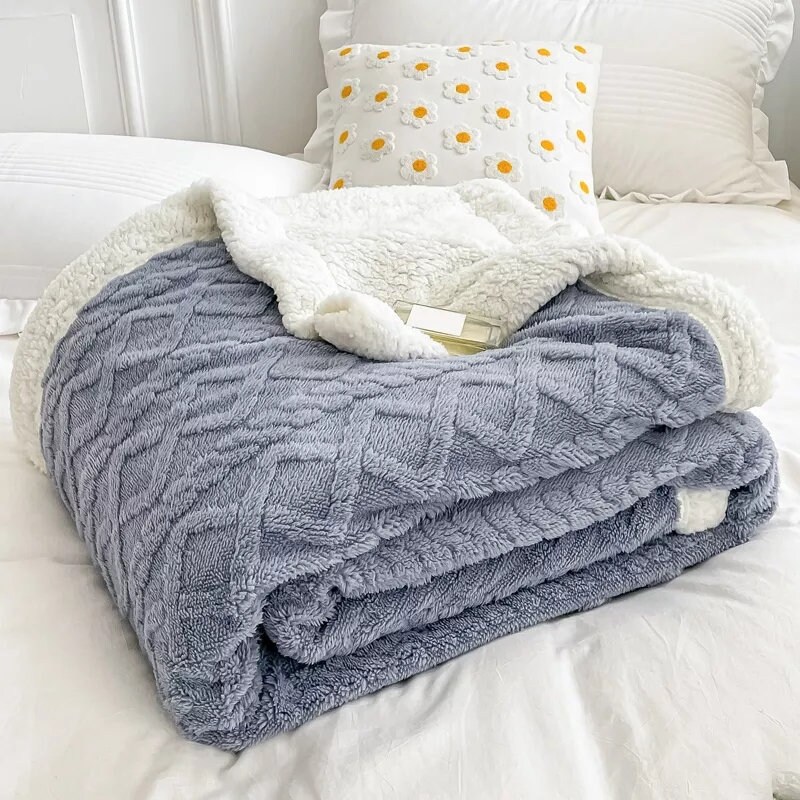 Old house Throw Blankets For Beds Sofa Plush Sherpa Blanket Soft Warm  Bedding Travel Fleece Soft Thicken Blanket Kids Adult Gift