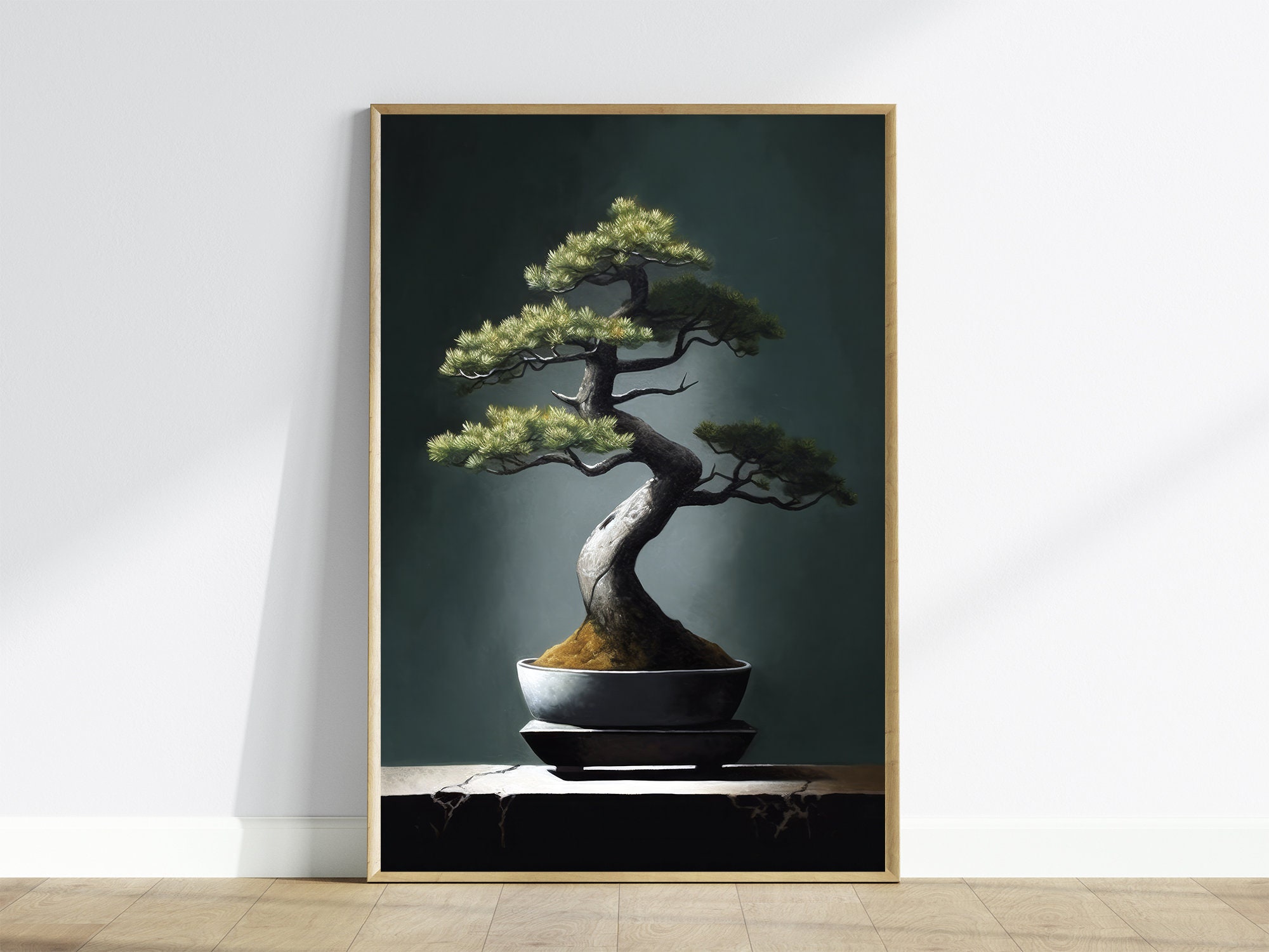 Digital Download, Bonsai Tree, Three Prints, Triptych, Large Wall Art,  Digital Art, Japanese Painting, Digital, Zen - Etsy