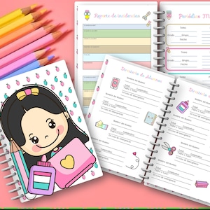 Agenda Escolar digital Formato PPT y PDF
