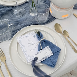 Themed name cards | Namenskarten | Étiquettes | Baby shower | bleu | Etiketten