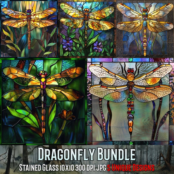 Stained Glass Dragonfly Patterns Free - Etsy