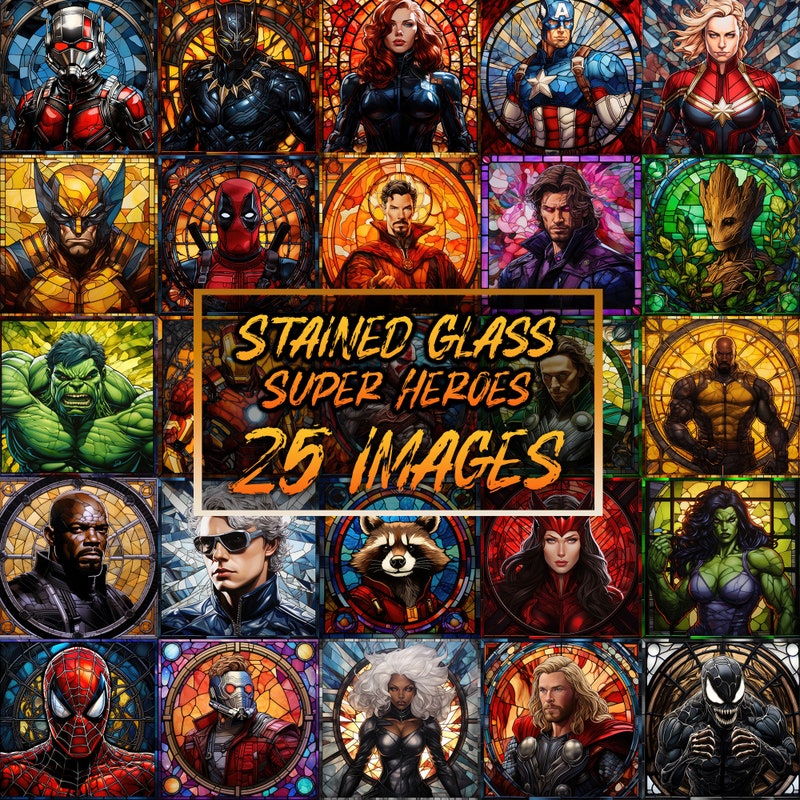 Superheroes Clip Art - Etsy