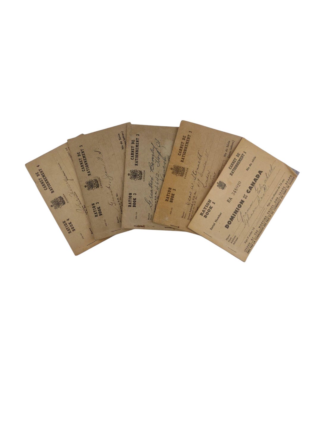 Canadian Ration Books WWII Canadian Ration Book – 1940s Homefront Ephemera - Etsy