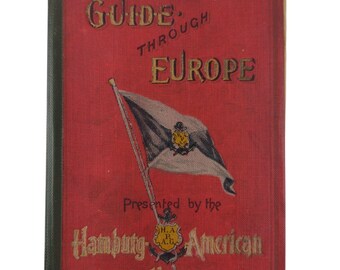 1908年ハンブルク・アメリカン線「ヨーロッパガイド」 – ヴィンテージ