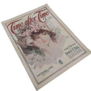 Vintage 1921 Sheet Music – &quot;Time After Time&quot; by Ernest R. Ball & J. Keirn Brennan – M. Witmark and Sons – Waltz Ballad