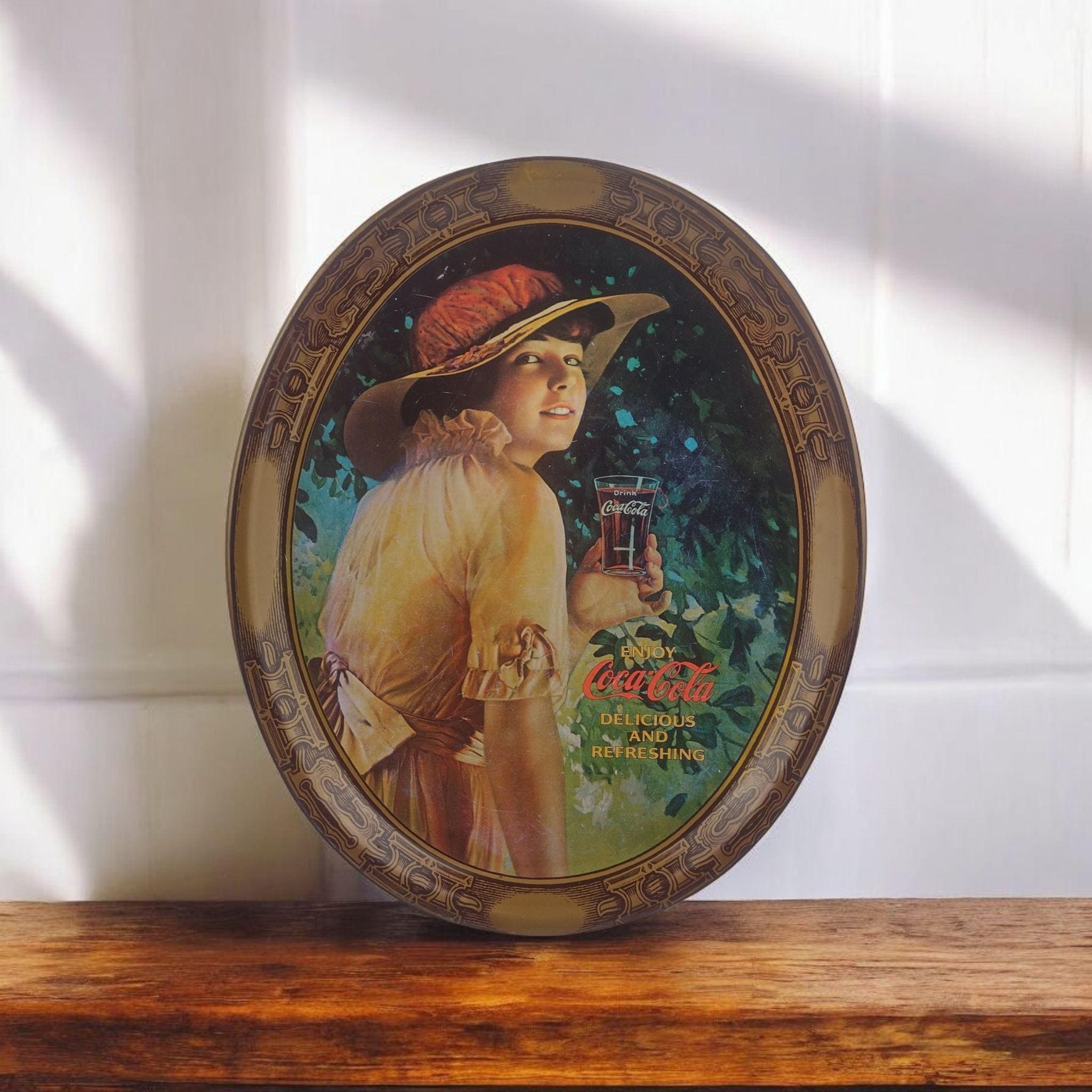 Vintage 1976 Coca Cola Tray Limited Edition Metal Serving Tray