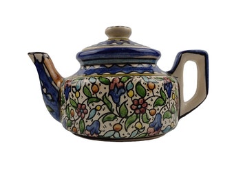 Vibrant, Colourful, Hand-Painted Polish Boleslawiec Tea Pot - Unmarked, with Character