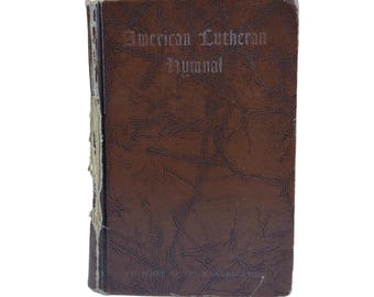 Das American Lutheran Hymnal 1930 Vintage Christian Songbook Traditionelle Kirchenmusik Anbetungsbuch