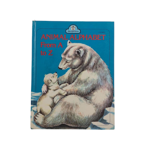 Alfabeto animal de la A a la Z de Barbara Shook Hazen, 1986, Merrigold Press/Ilustrado por Adele Werber/Animales del zoológico/Libro infantil clásico