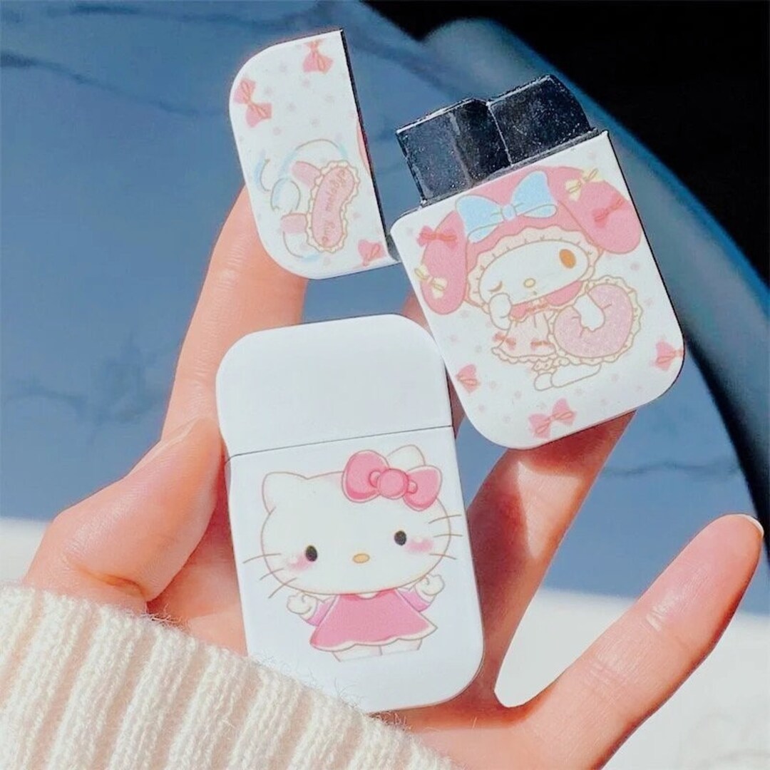 Cute Kawaii Kitty & Friends Pink Flame Torch Lighters Girly Etsy
