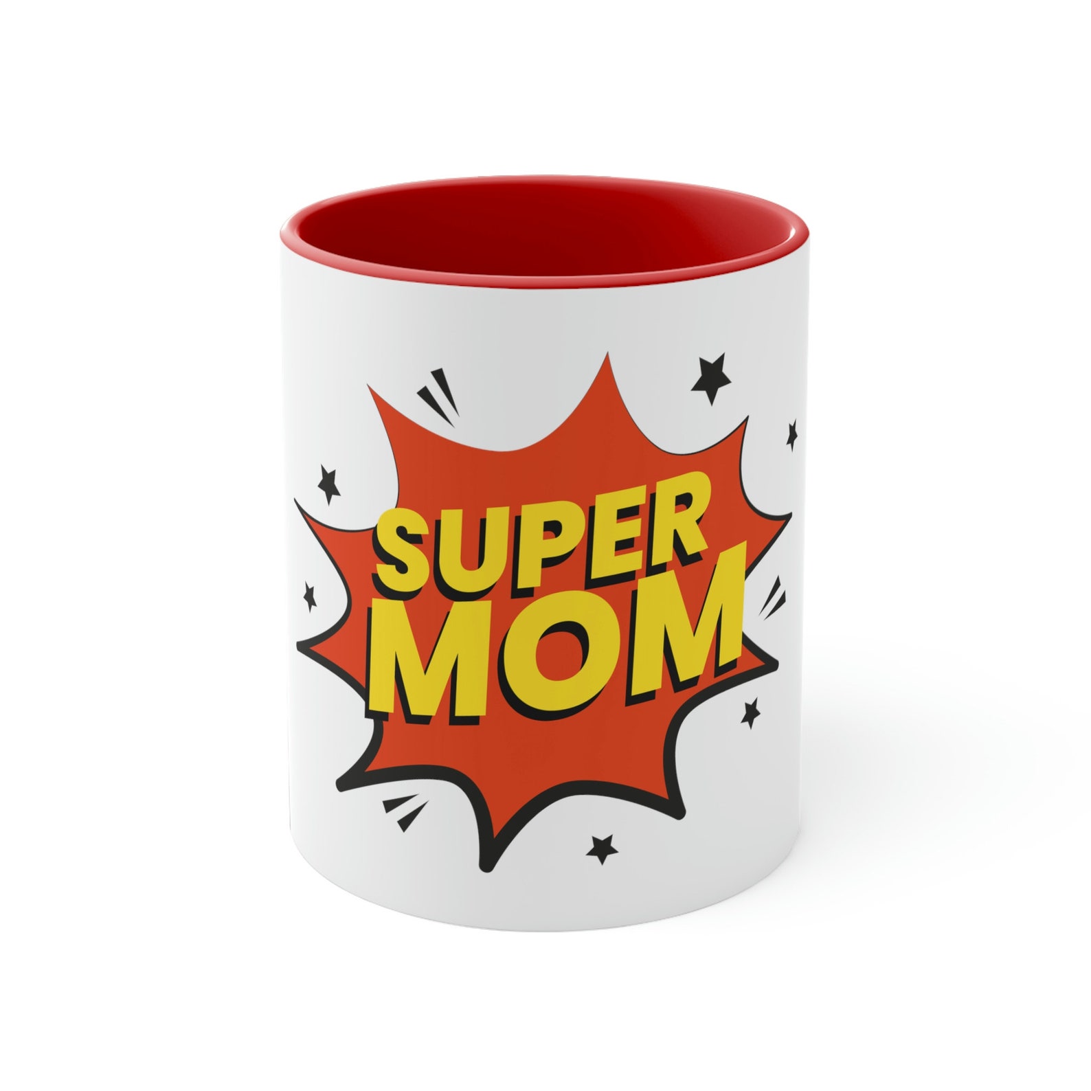 Super Mom Coffee Mug Mom Gift Mug Accent Coffee Mug Etsy