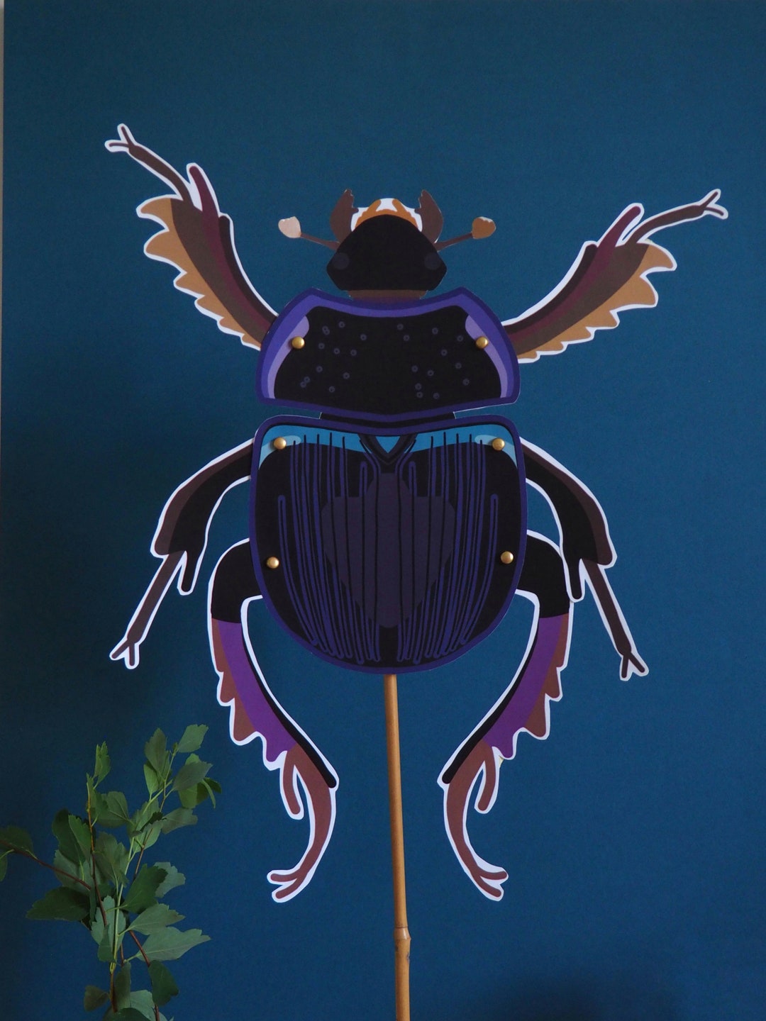 Activité manuelle éducative bousier Jeu enfant DIY nature insecte ...