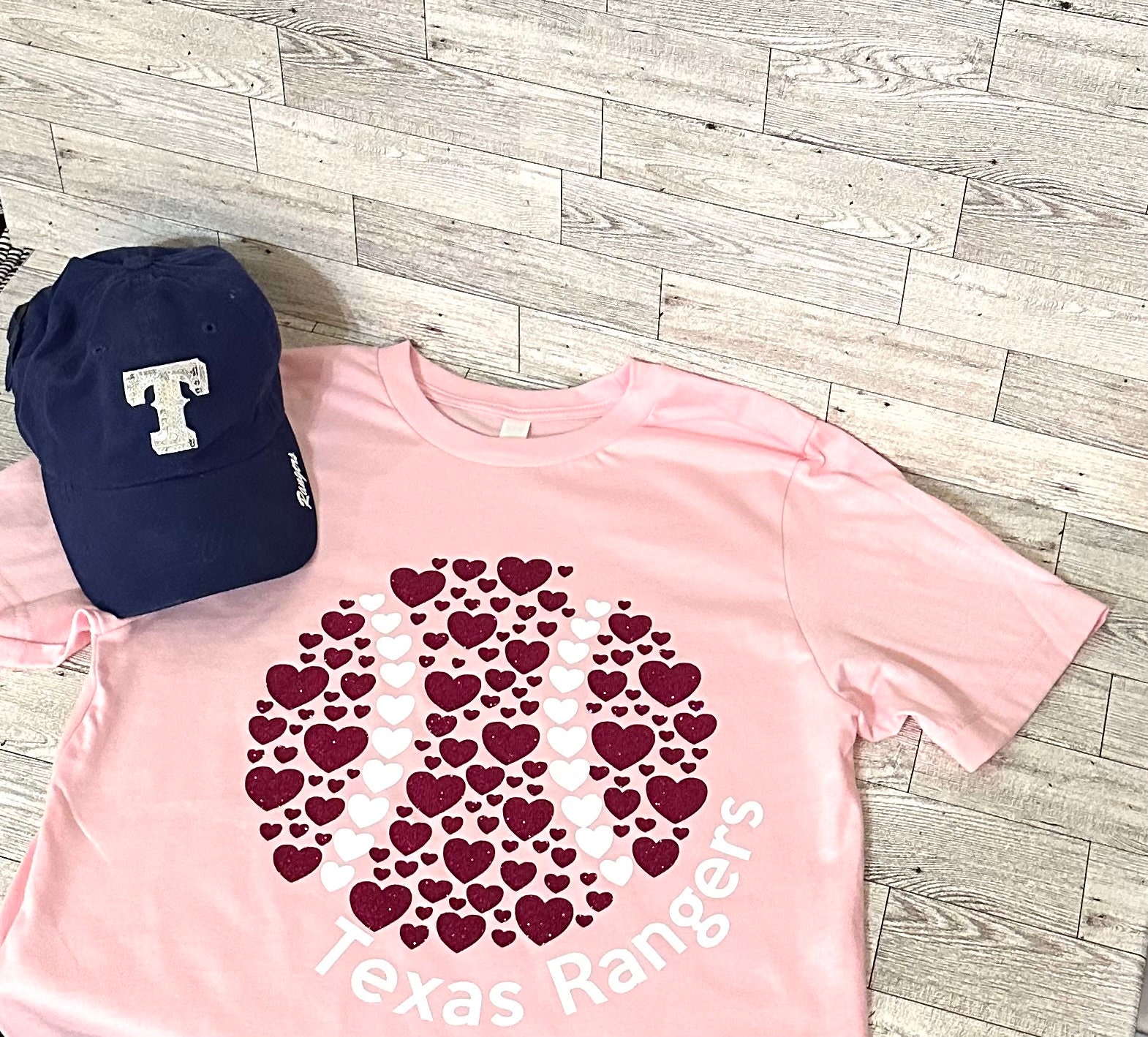 Pink Texas Rangers Shirt