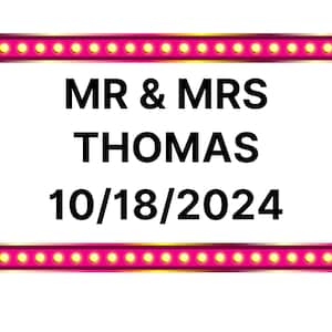Custom Wedding Reception Entrance Sign, Bottle Service Sign, Customizable Sign, Personalized Wedding Decor, Marquee, Birthday, Save the Date