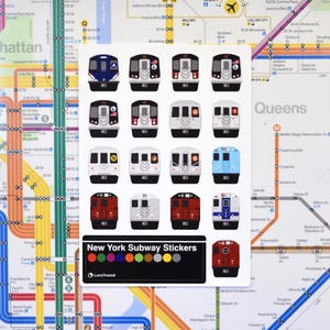 New York Subway Sticker Sheet