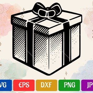Gift Box SVG | High-Quality Vector Cut file for Cricut | svg - eps - dxf - png - jpg | Silhouette Cameo | Cricut Explore