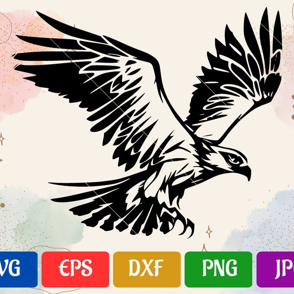 Osprey | svg - eps - dxf - png - jpg | High-Quality Vector | Cricut Explore | Silhouette Cameo