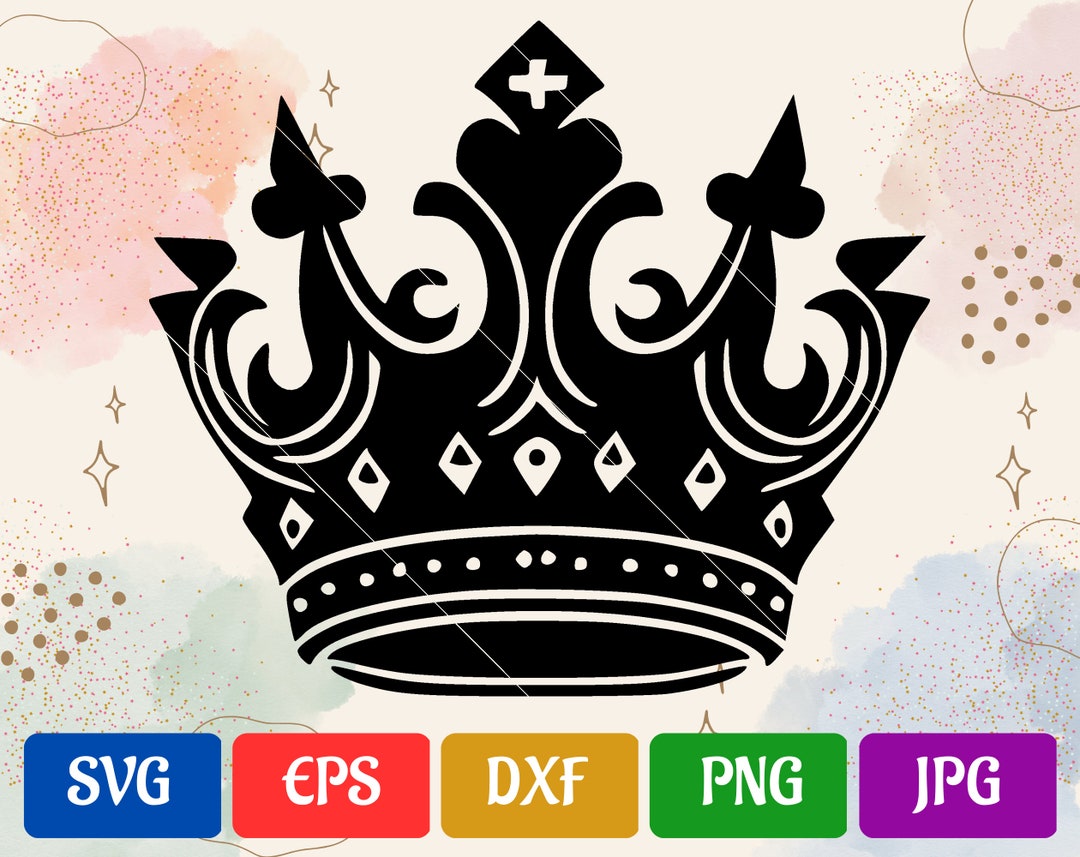 Crown High-quality Vector Svg Eps Dxf Png Jpg - Etsy