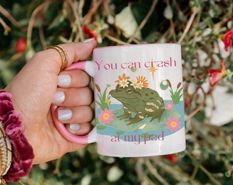 Frog Coffee Mug 11 oz, Frog Mug, Frog Gifts, Cottagecore Mug, Cute Frog, Coffee Mug, Gift For Her, Gift For Him, Frog Lover Gift, Cute Mug