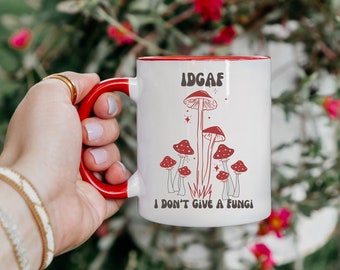 Mushroom Mug 11oz, mushroom cup, mushroom gift, cottagecore mug, mushroom decor coffee mug, gift for her, gift for him, cute mug ceramic mug