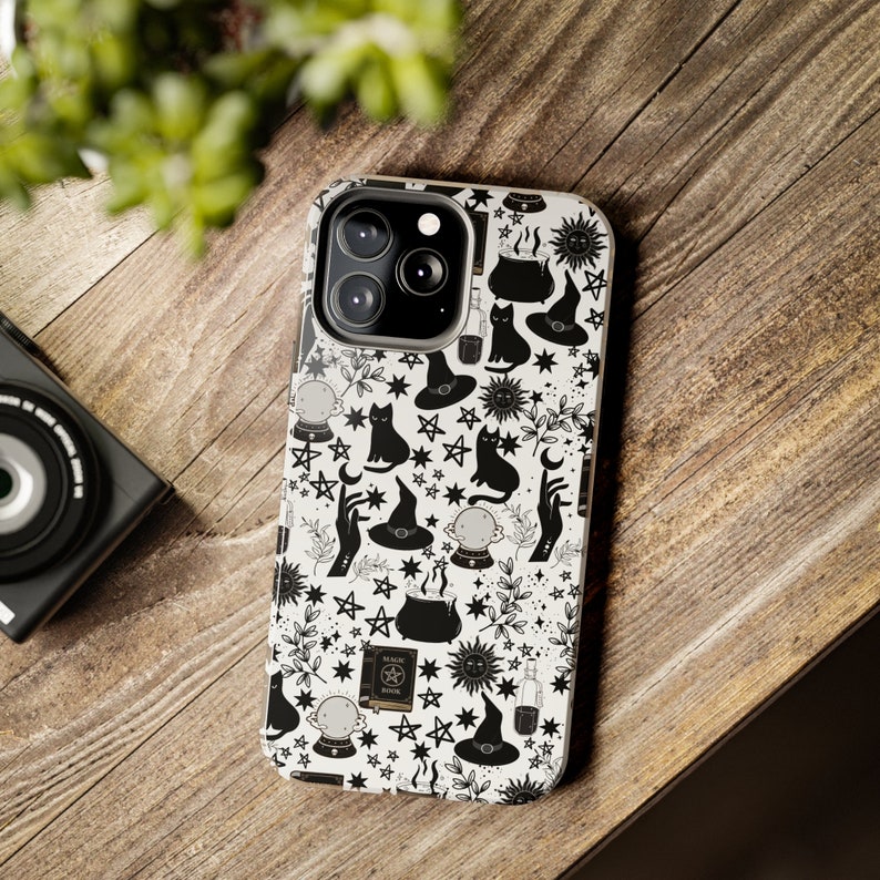 Goth Witch Phone Case, Goth Phone Case, Gothic Phone Case, Witchy Phone Case, Halloween Phone Case, Spooky Phone Case, Witch Phone Case image 3