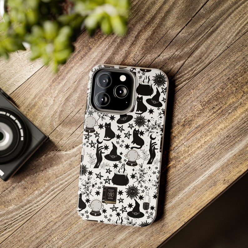 Goth Witch Phone Case, Goth Phone Case, Gothic Phone Case, Witchy Phone Case, Halloween Phone Case, Spooky Phone Case, Witch Phone Case image 2