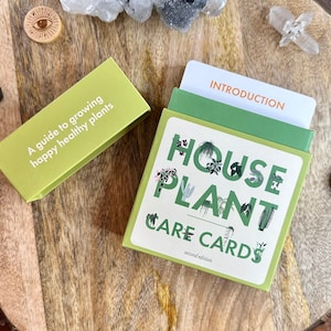 Tarjetas para el cuidado de plantas de interior, edición 2: Cómo cuidar sus plantas de interior: Tarjetas con información sobre plantas: Cómo cultivar plantas de interior